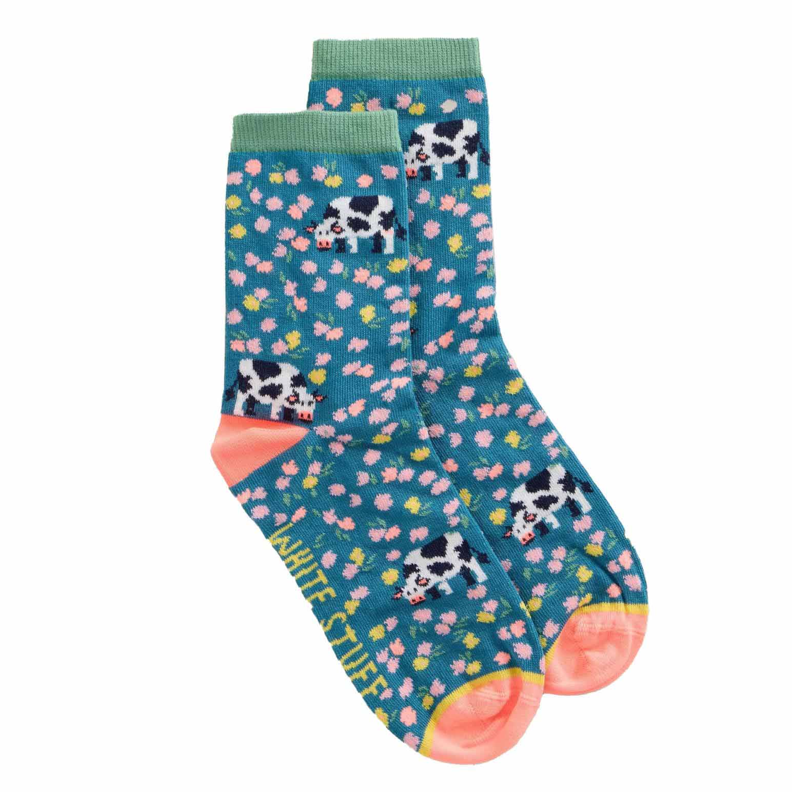 White Stuff Cow Floral Ankle Socks